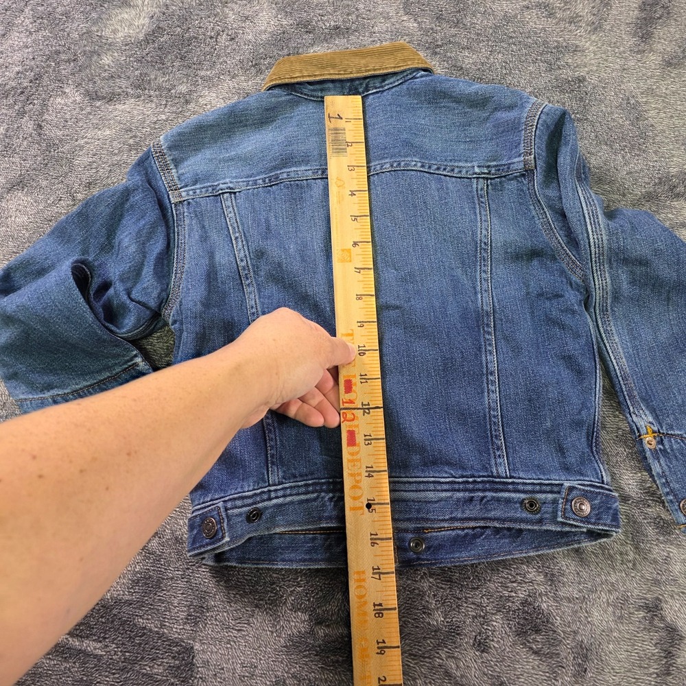 Ralph Lauren Polo Country Corduroy Collar Denim Jacket Kids Size 6 Unisex - Picture 7 of 9